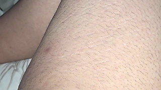 Step mom hand will slip on step son dick while is on his leg or not