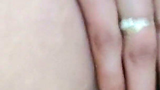 Brunette Masturbates Her Pussy in the Bathroom
