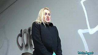 Stairwell Orgasms For Russian Blond hair lady 1 - Public Agent