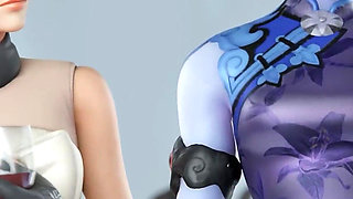Ashe Pre-wedding Bustle Gone Wild with BBC - 3D Overwatch Animation