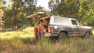 Romantic duo drive to screw rough in the horny