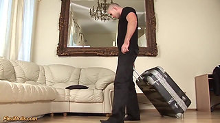 Real flexi ballerina teen doll rough anal fucked