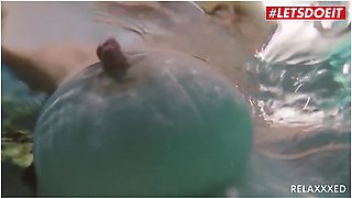 Busty Mommy Has Rough Sex At The Pool