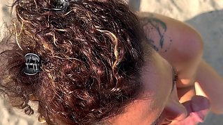 An Italian Couple Started Fucking Near a Nudist Beach and Put on a Show in Front of Voyeurs