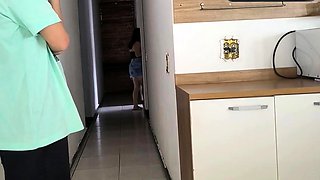 Risky encounter with my hotwifexxx while spouse was