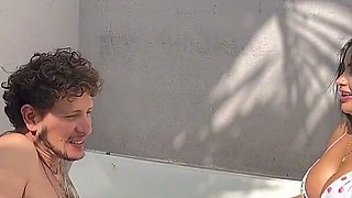 I Spend the Afternoon with My Boyfriend's Best Friend in the Jacuzzi Getting Fucked by His Thick Cock
