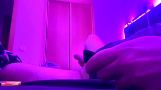 A Bear Cumming in Bed