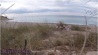 French Teacher Slut Blowjob Amateur On Nude Beach Public Front Stranger With Cumshot