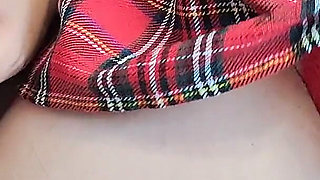 Plaid Skirt Seduction - Triple Load From My Hot Wife