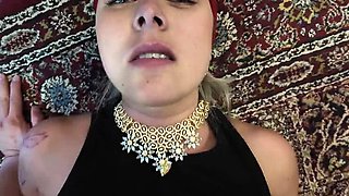 Turban Turkish Stepmom Homemade Sex with Big Tits and Big Ass - Amateur MILF Doggy Style