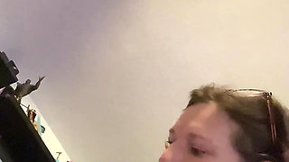 Huge Piss From My Bushy Pussy in My Mate’s Bedroom as the Bathroom Was Occupied!