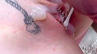 Alexa & Sophie - Outdoor Gangbang in the Sand with Creampies & Cum Funnel
