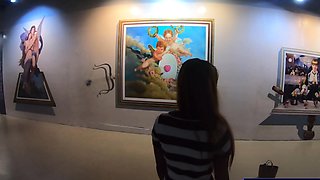 Art museum visit with Thai GF got horny