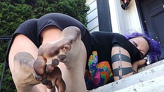 Blonde emo amateur solo masturbation