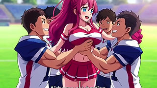 cheerleader Mia gives her favorite team the ultimate private celebration