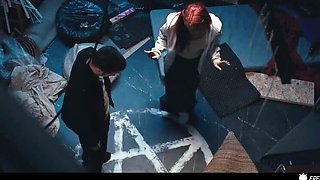 Redhead Babe Hypnotized & Face Fucked in Frozen Time Prank - Time Stop Sex