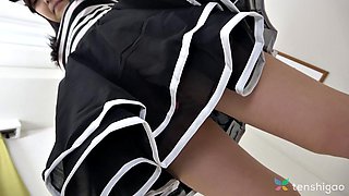 Manami Takashimas Cute Thong Panties Peek from Anime Costume