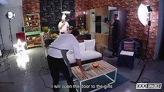 Max Cortes Leads Steamy Threesome in Kitchen Heat