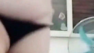 Double Amputee Striptease, Sucks Her Foot and Jumps