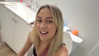 Peeing in My Toilet with a Close up View of My Pussy and Stream!!