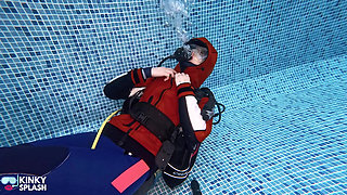 Underwater Scuba Strip Challenge & Vibe Climax