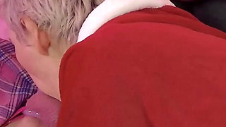 Chastity blowjob for sissy virgin