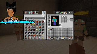 Minecraft Bedrock Girl Mobs - Lets Play Some Minecraft with Some Hot Girls