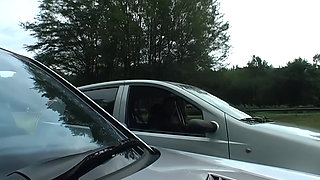 Wild Car Sex with Handjobs, Blowjobs & Outdoor Fucking