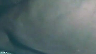 Ebony BBW Solo Floor Sex Toy