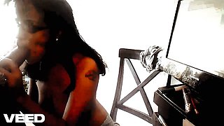 Indian doctor Depoli gives a blowjob to a big-dicked geek in glasses while his wife watches