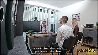 Family Couple Came To Get A Loan And Wife Decided To Fuck With A Manager Right There - Baby Coco And Stanley Johnson