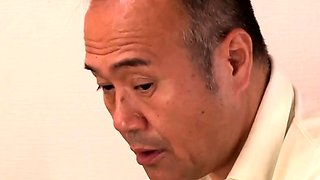 Japanese teen spreads legs for toys and cock