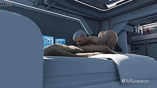 Nexus 3 Orbit Meta. 3D animation fuck on a space station with sexy blonde