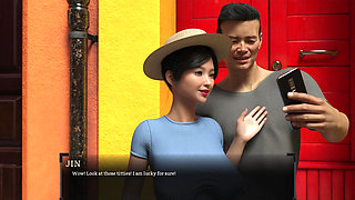 Cheating Asian Slut Wife Fucked by Big Cocks at Work