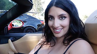Sarah's Arabic curves in Stoney's arms; bbw beauty flaunts big tits and ass