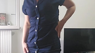 Striptease of a MILF Slut