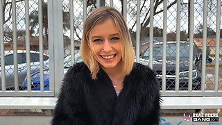 Real Teens - Short Haired Teen Minxx Marley Fingers Herself In Alleyway Before Rough Sex Back Home