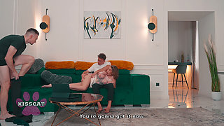 Dont Shout Husband Catches Step Stepdad with Step Stepdaughter and Joins in FMM Mrcat Matthew Meier