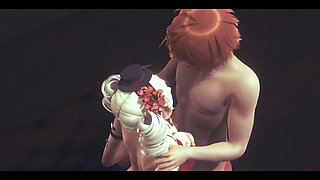 Hentai Uncensored 3D - Tabusa Boobjob and Fucked by Redhair Boy - Japanese Asian Manga Anime Game Porn