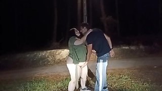Outdoor fuck-fest with a mature