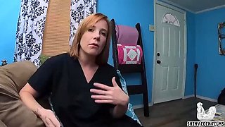 Step Mom Jane Cane Examines My Big Cock - Homemade MILF & Step Son Taboo