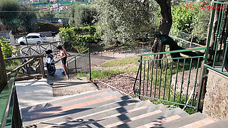 The Stepaunt's Unexpected and Perverse Desire to Seduce and Provoke the Virgin Stepnephew on the Terrace