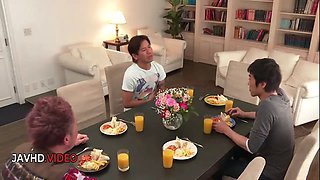 Group Sex session featuring naughty Japanese girls craving Creampie pleasure and hot action Teen