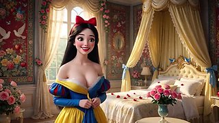 Snow White's Enchanted Castle Night: Classic Dress Open for Intense Pleasure