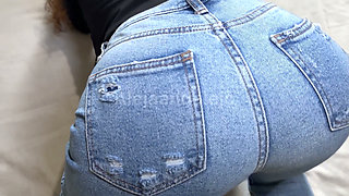 A Student In Jeans Called Her Ex To Have Him Fuck Her - Alejaandalejo