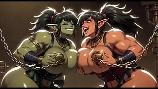 Funny Boobs with Demons, Ai Animation