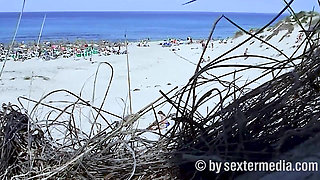 Beach Girl Barbetta Gets Naked in the Bushes
