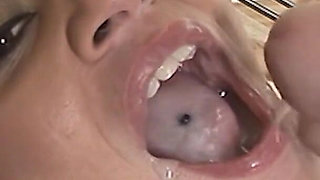 Big Tit Cumslut Bukkake Swallow - Covered & Greedy