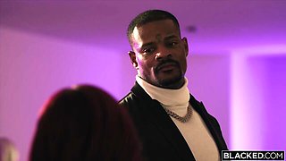 Interracial action with good-looking Jason Luv and Rae Lil Black from Blacked.Com