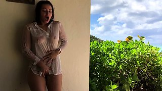 Dani Daniels Public Beach Shower Solo